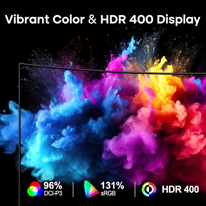 Amzfast 34 Inch Curved Monitor 240Hz UWQHD (3440x1440) Gaming Monitor, 1ms G-SYNC Compatible, 1500R, PIP/PBP, HDR400, 96% DCI-P3, Tilt/Swivel/Height Adjustable, TÜV Rheinland, HDMI 2.1, AMZG34C8 Pro - Image 12