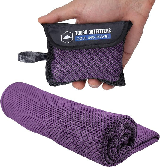 Tough Outdoors Cooling Towels for Neck Face - Neck Cooling Towel for Hot Weather Yoga Sports Golf Sweat - Instant Cold Towel by ToughOutdoors