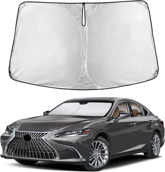 EcoNour Windshield Sunshade Compatible for Lexus ES 2019-2023 2024 2025, ES250 ES300h ES350 Sun Visor for Front Windshield & Window Sun Shade Cover, UV Heat Blocker & Protector, Car Accessories by EcoNour