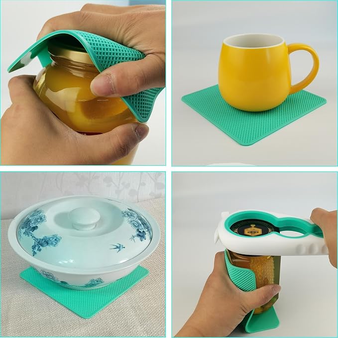 Jar Opener for Weak Hands, 5 in 1 Bottle Opener for Seniors with arthritis | Multifunctional Adjustable Lid Opener with Non-Slip Rubber Gripper Pad – Effortlessly Opens Jars, Bottles & Pop-Top Cans - Image 5