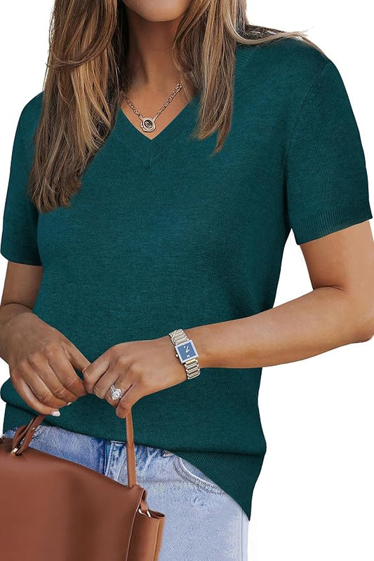 Arach&Cloz Women's Wool Blend Spring Summer Lightweight Business Casual Sweater Tops 2026 by ArachClozFocusonQuality