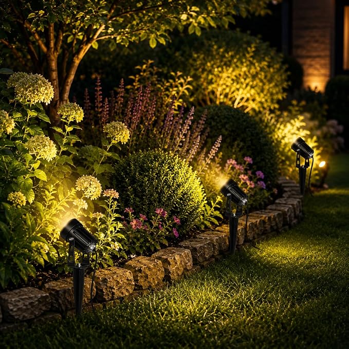 rosykite Smart RGBW Landscape Lighting Kit, WiFi & Bluetooth Outdoor Lights with Transformer, App/Remote/Controller Control, Color Changing Low Voltage Garden Lights for Yard Pathway Patio (6 Pack) - Image 9
