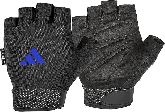 adidas Essential Training & Weightlifting Gloves, Fingerless Workout Gloves by Unknown