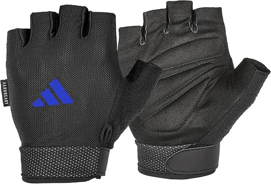 adidas Essential Training & Weightlifting Gloves, Fingerless Workout Gloves by Unknown