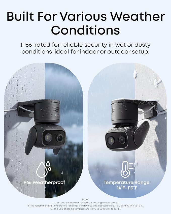eufy Security Indoor/Outdoor Camera C31(2-Pack), P66, Spotlight-Free Color Night Vision, 360° Coverage View, AutoTracking,Human/Vehicle/Pet/Cry Detection, 24/7 Recording, Black (No Subscription) - Image 6