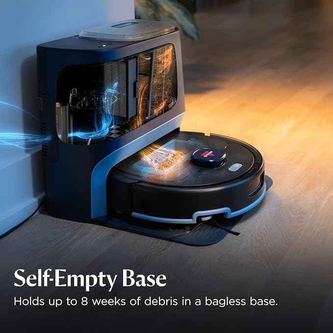 Bissell FlexClean FurForce Robot Vac & Mop, LiDAR Navigation, HEPA, 4270L | 2X stronger suction; NeverTangle brush roll; 180-min runtime; 60-day self-empty base; deep carpet clean - Image 7
