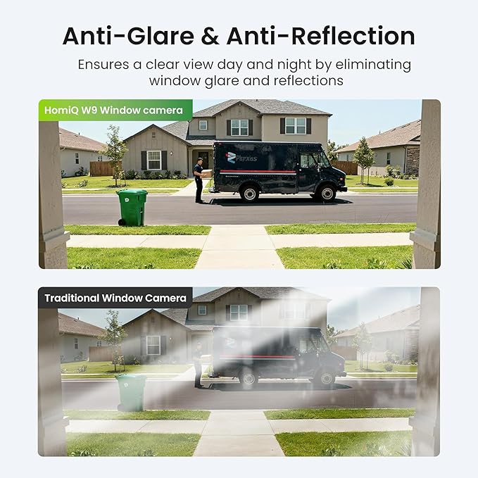 Window Security Camera 2K, Indoor WiFi Cameras 2.4GHz/5GHz, 2 Pack with Colorvue AI Color Night Vision, Person Detection with Auto-Focus, 24/7 Recording Compatible with Alexa & Google Home - Image 5