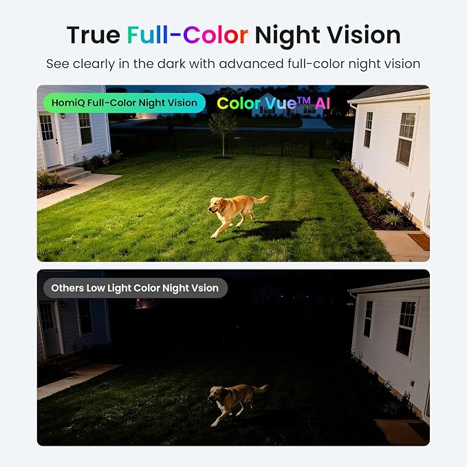 Window Security Camera 2K, Indoor WiFi Cameras 2.4GHz/5GHz, 2 Pack with Colorvue AI Color Night Vision, Person Detection with Auto-Focus, 24/7 Recording Compatible with Alexa & Google Home - Image 4