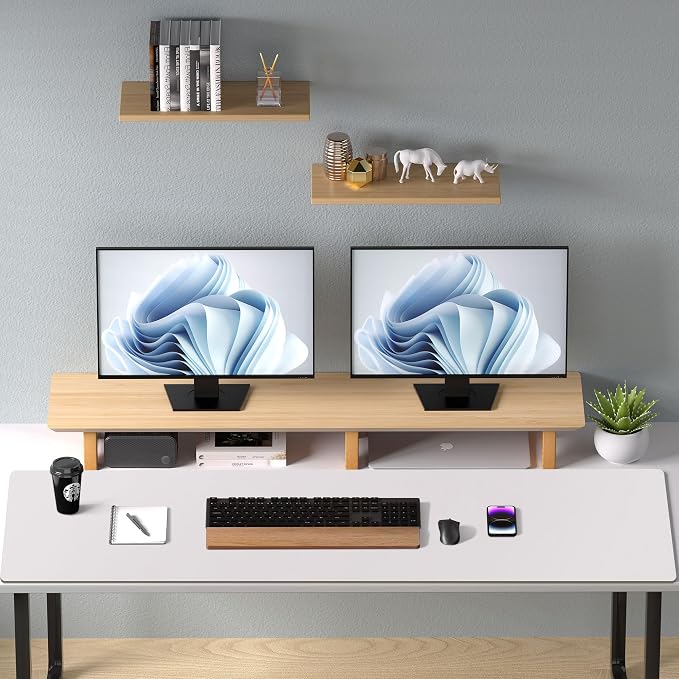 Aothia Large PU Leather Desk Pad Protector – Non-Slip Mouse Pad & Writing Mat for Office/Home, Waterproof, Easy to Clean (48" x 17", Pale Lavender White) - Image 8