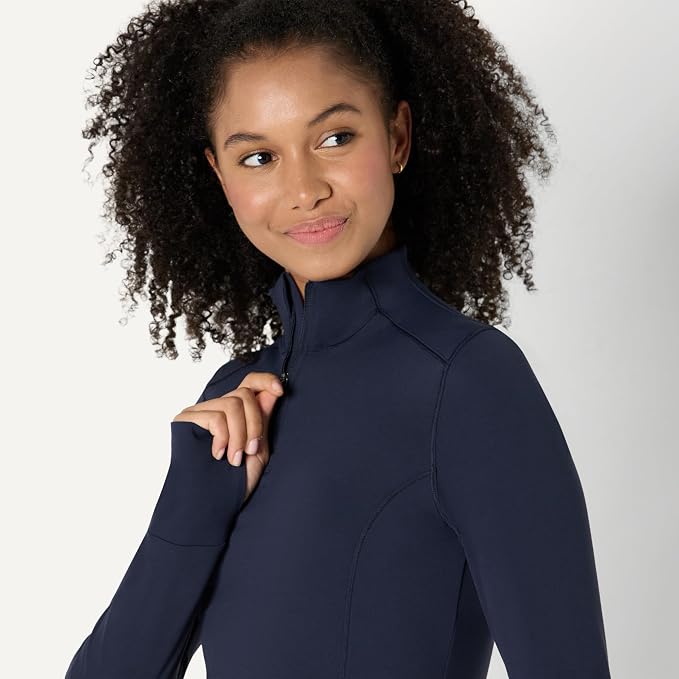 Amazon Essentials Women's Active FormFlex Buttery Soft Slim Fit Quarter Zip Long Sleeve Pullover Jacket - Image 3