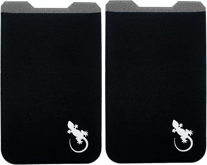 Phone Wallet - Adhesive Card Holder - Cell Phone Pouch - Stick on Lycra Pocket by Gecko - Carry Credit Cards and Cash - Image 9