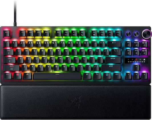Razer Huntsman V3 Pro TKL 8KHz Esports Gaming Keyboard, Black | Analog Optical Switches Gen 2, 8KHz Polling, Razer Snap Tap, Rapid Trigger, Adjustable Actuation, Media Controls by Unknown