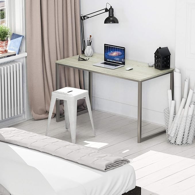 SHW Mission 40-Inch Home Office Computer Desk, Maple - Image 2