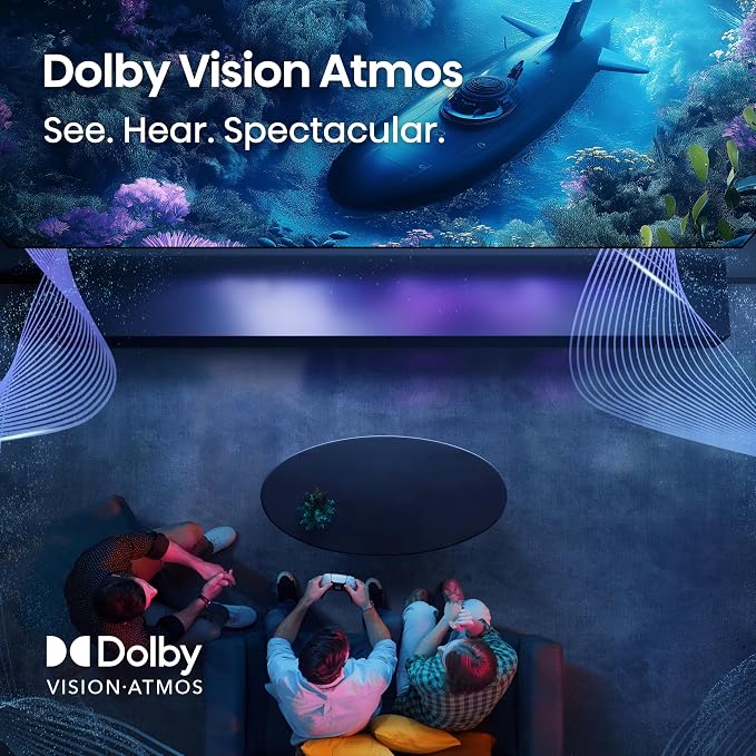 Hisense 43" E6 Cinema Series Hi-QLED 4K UHD Smart Fire TV (43E6QF) - AI Light Sensor, Dolby Vision · Atmos, Voice Remote with Alexa, Motion Rate 120, HDR 10+ Adaptive, Game Mode Plus - Image 7