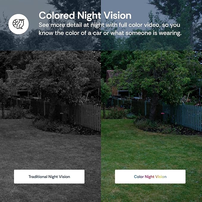 Luna 3MP 2K Window Camera, 2.4GHz & 5GHz WiFi6 Indoor Cameras for Home Security Outdoor, Smart AI Descriptive Motion Alert, Color Night Vision, Stick-On Glass-Angled Mount Wired, Easy & Quick Install - Image 5
