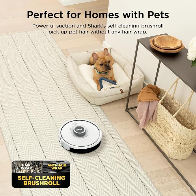 Shark Matrix Clean | Robot Vacuum Cleaner with Powerful Suction for Pet Hair, Rugs, Carpets & Hard Floors | Self-Empty Base | 60-Day Capacity | Voice Control | LiDAR Navigation | White | AV2511AE​ - Image 4