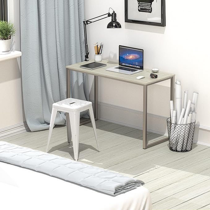 SHW Mission 32-Inch Home Office Computer Desk, Maple - Image 2