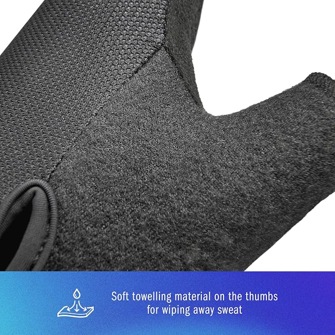 adidas Essential Training & Weightlifting Gloves, Fingerless Workout Gloves - Image 7