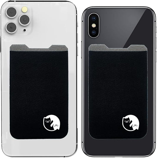 Phone Wallet - Adhesive Card Holder - Cell Phone Pouch - Stick on Lycra Pocket by Gecko - Carry Credit Cards and Cash by GeckoTravelTech