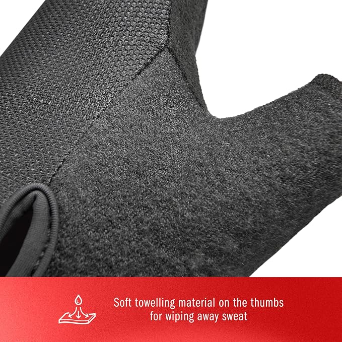 adidas Essential Training & Weightlifting Gloves, Fingerless Workout Gloves - Image 7