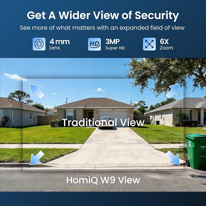 Window Security Camera 3MP 2K, Indoor WiFi Cameras 2.4GHz/5GHz with Colorvue AI Color Night Vision, Person Detection with Auto-Focus, 24/7 Recording Compatible with Alexa & Google Home - Image 6