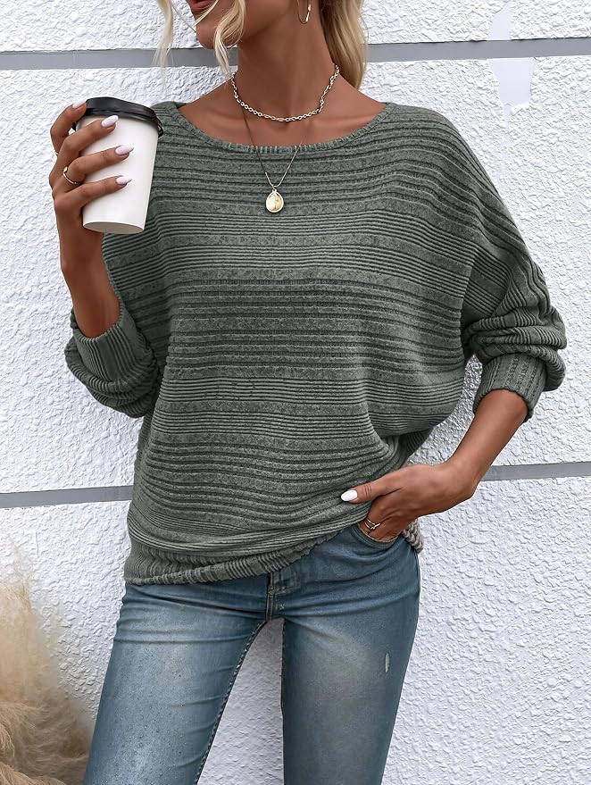 Womens Long Sleeve Shirts Crewneck Tunic Tops Pullover Sweaters Business Casual Blouses Fall Fashion 2026 - Image 5