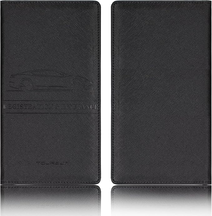 TOURSUIT Car Registration and Insurance Card Holder, Cross Black | Vehicle License Document Organizer, Glove Box Compartment, Interior Car Accessories, For Women Men - Image 3