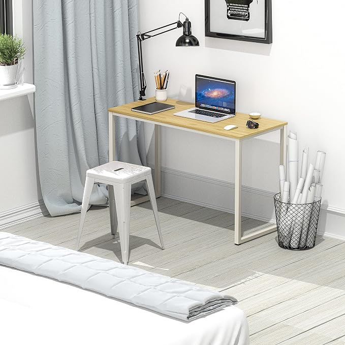 SHW Mission 32-Inch Home Office Computer Desk, Oak - Image 2