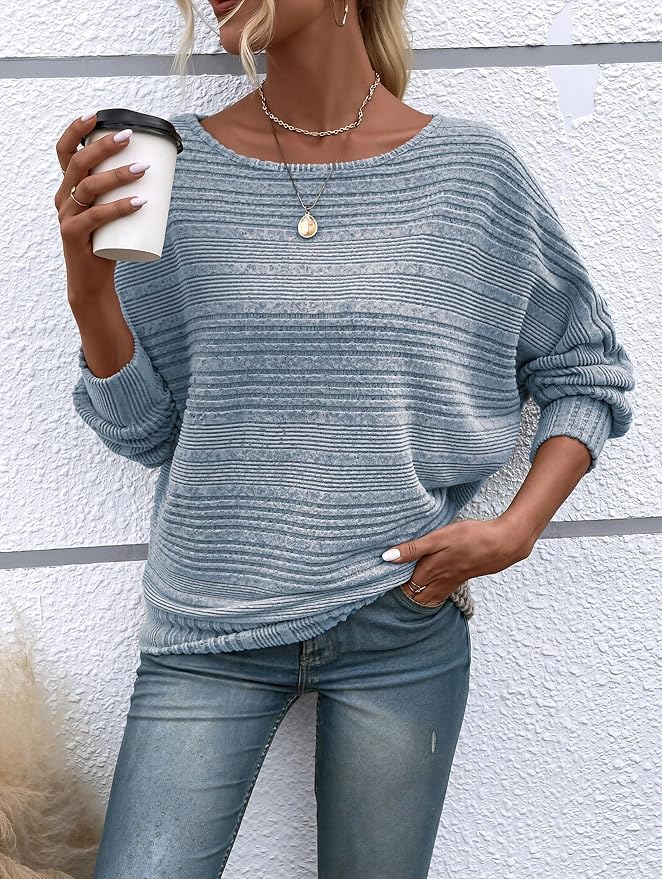 Womens Long Sleeve Shirts Crewneck Tunic Tops Pullover Sweaters Business Casual Blouses Fall Fashion 2026 - Image 5