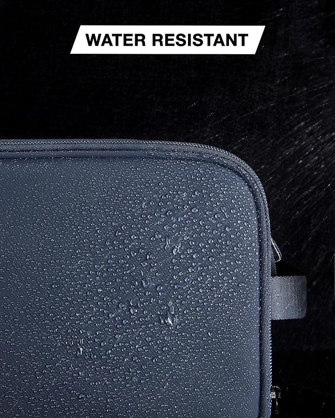 BAGSMART Toiletry Bag for Men, Travel Toiletry Organizer Dopp Kit Water-resistant Shaving Bag for Toiletries Accessories, Door Room Essentials,Navy Blue-large - Image 6