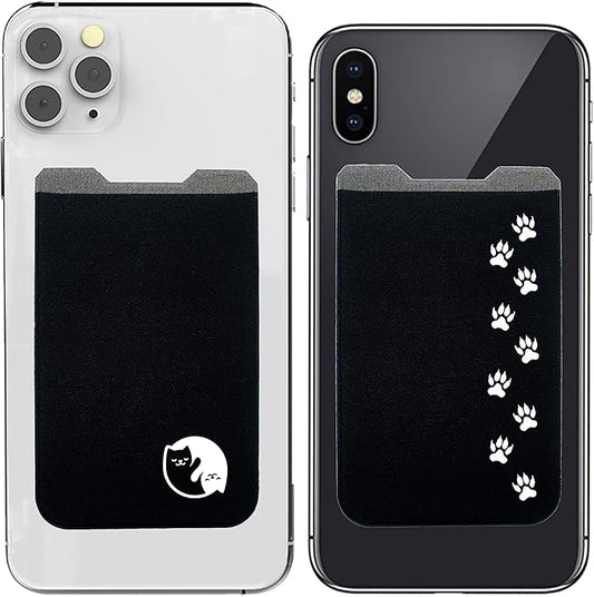 Phone Wallet - Adhesive Card Holder - Cell Phone Pouch - Stick on Lycra Pocket by Gecko - Carry Credit Cards and Cash by GeckoTravelTech
