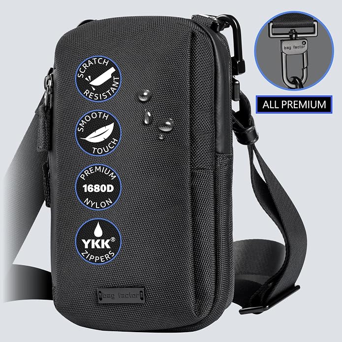 Cell Phone Crossbody Sling Bag EDC – RFID Small Shoulder Bag with Urban Tech Aesthetic - Image 4