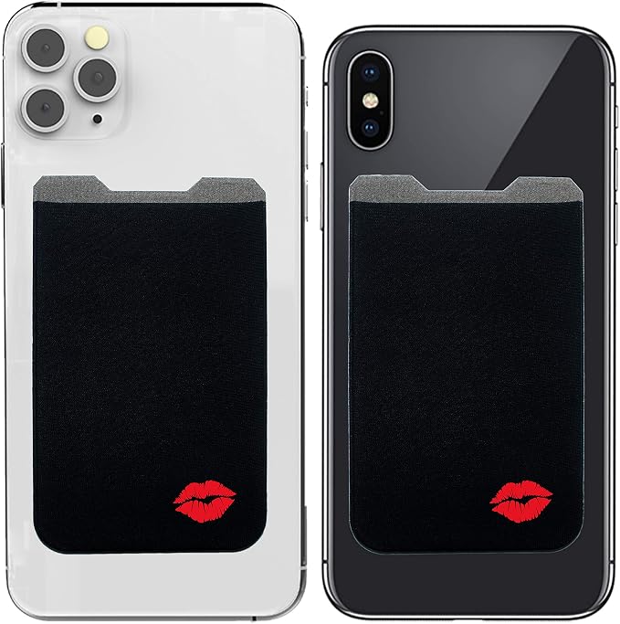 Phone Wallet - Adhesive Card Holder - Cell Phone Pouch - Stick on Lycra Pocket by Gecko - Carry Credit Cards and Cash by GeckoTravelTech