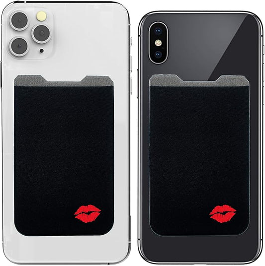 Phone Wallet - Adhesive Card Holder - Cell Phone Pouch - Stick on Lycra Pocket by Gecko - Carry Credit Cards and Cash by GeckoTravelTech