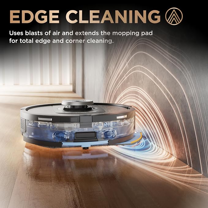 Shark Robot Vacuum & Mop Combo, PowerDetect NeverTouch Pro, Self-Emptying, Self-Refill with Self-Clean Pad Wash & Dry, 60-Day Debris Capacity, 30-Day Refill Tank, 5 Technologies, Black, AV2800ZEBK - Image 4