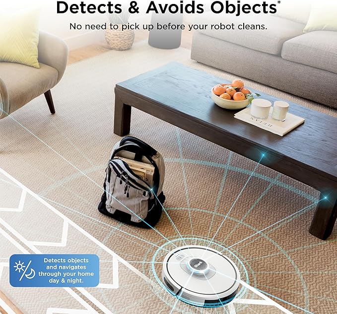 Shark Matrix Clean | Robot Vacuum Cleaner with Powerful Suction for Pet Hair, Rugs, Carpets & Hard Floors | Self-Empty Base | 60-Day Capacity | Voice Control | LiDAR Navigation | White | AV2511AE​ - Image 6