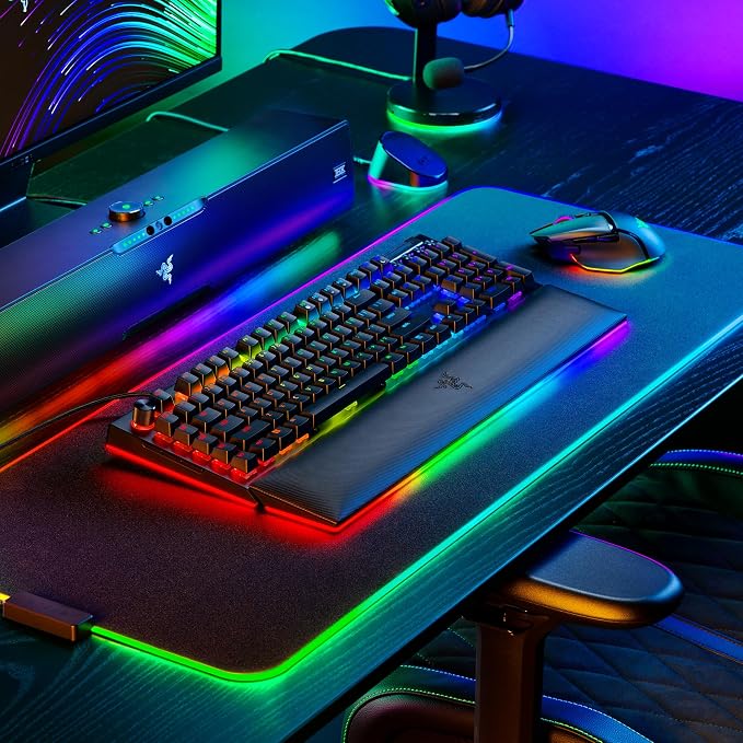 Razer BlackWidow V4 Pro Wired Mechanical Gaming Keyboard, Orange Switches | Tactile & Quiet Switches, Doubleshot ABS Keycaps, Command Dial, 8 Dedicated Macro Keys, RGB, Snap Tap, Magnetic Wrist Rest - Image 11