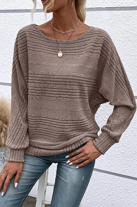 Womens Long Sleeve Shirts Crewneck Tunic Tops Pullover Sweaters Business Casual Blouses Fall Fashion 2026 - Image 2