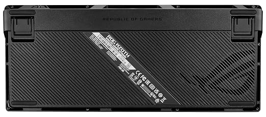 ASUS ROG Azoth Wireless Mechanical Gaming Keyboard – 75% TKL, Tri-Mode Connectivity, Hot Swappable Pre-lubed ROG NX Storm Clicky Switches, PBT Keycaps, RGB, OLED Display, PC/Mac Support - Black - Image 13