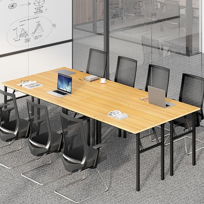 Need Home Office Desk - Large Computer Desk Sturdy Table Foldable Desk Gaming Computer Table No Assembly Required AC5BB 60 inch | Black Frame Writing Gaming Work Table/Foldable Home Office Desk/Sewing Table, No Assembly Required - Image 4
