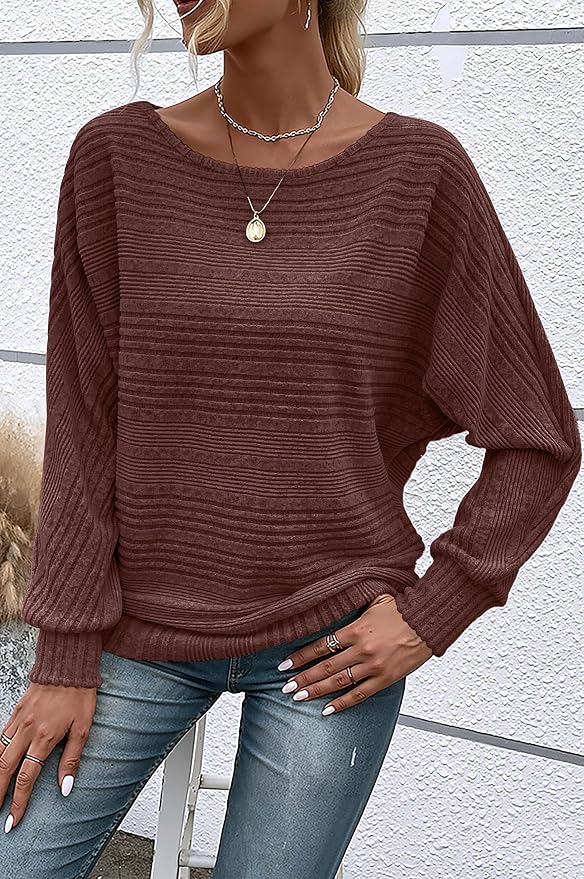 Womens Long Sleeve Shirts Crewneck Tunic Tops Pullover Sweaters Business Casual Blouses Fall Fashion 2026 - Image 2