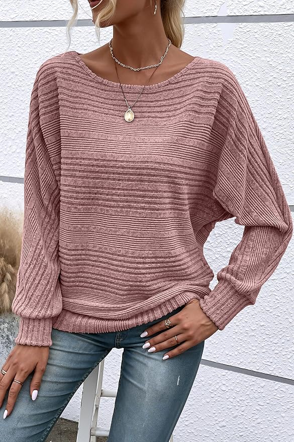 Womens Long Sleeve Shirts Crewneck Tunic Tops Pullover Sweaters Business Casual Blouses Fall Fashion 2026 - Image 2