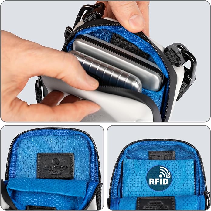 Cell Phone Crossbody Sling Bag EDC – RFID Small Shoulder Bag with Urban Tech Aesthetic - Image 6