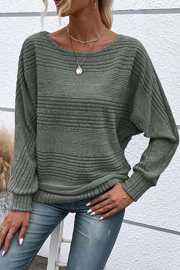 Womens Long Sleeve Shirts Crewneck Tunic Tops Pullover Sweaters Business Casual Blouses Fall Fashion 2026 - Image 2