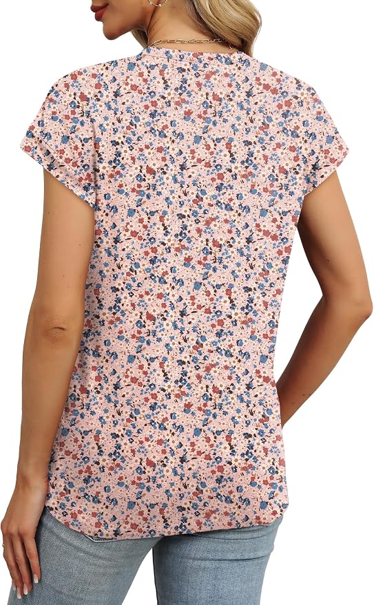 Alaroo Womens Summer Tops Short Sleeve Shirts Crew Neck Tshirt Cute Trendy Tunic Blouses (S-3XL) - Image 4