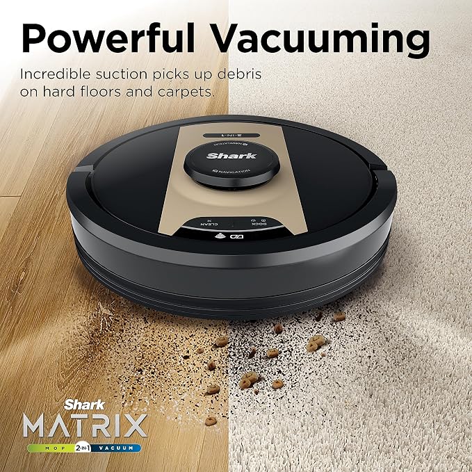 Shark IQ 2-in-1 Robot Vacuum and Mop with Row-by-Row Cleaning, Perfect for Pet Hair, Compatible with Alexa, No Self-Empty Base, Black/Bronze, RV2410WD - Image 5