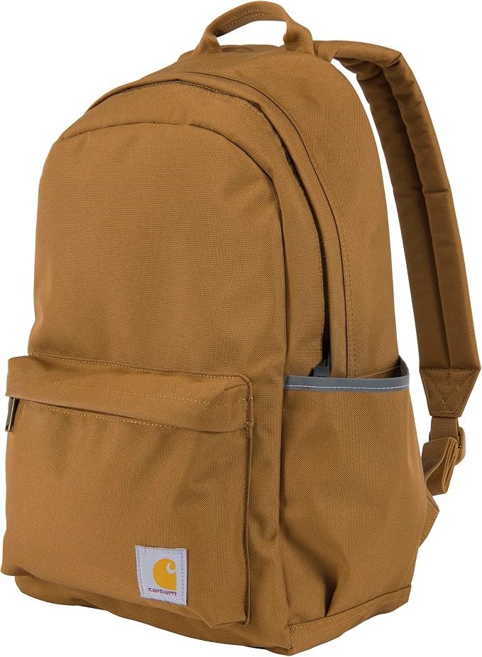 Carhartt Classic 21L Backpack Carhartt Brown | Classic Laptop, Water-Resistant Pack with 15 Laptop Sleeve and Organizational Compartments by Carhartt