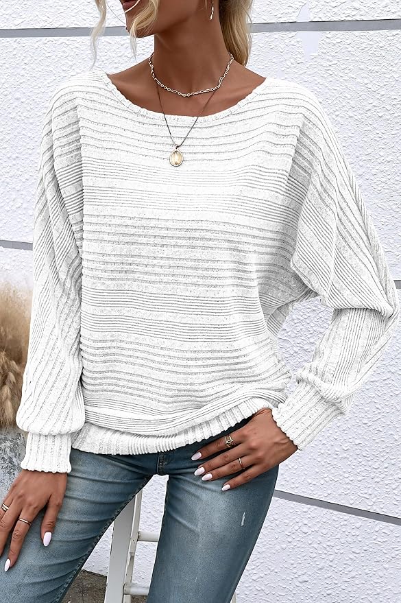 Womens Long Sleeve Shirts Crewneck Tunic Tops Pullover Sweaters Business Casual Blouses Fall Fashion 2026 - Image 2