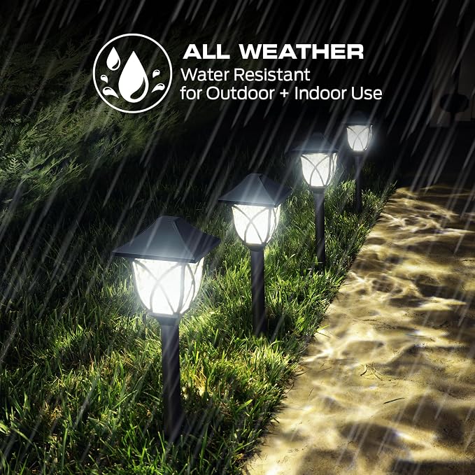Monster Smart RGB+IC+WW Pathway Lights with 4 Dimmable LED Lights - Sound Reactive Garden Light, Weatherproof IP44 Outdoor Lighting - Compatible with Alexa, Google Assistant, Siri, Monster App - Image 3