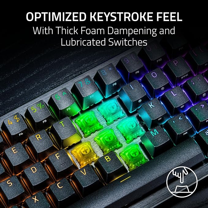 Razer Huntsman V3 HE Magnetic Mini 65% 8KHz Wired Gaming Keyboard | Hall Effect Magnetic Switches, 8000 Hz Polling, Razer Snap Flex,Razer Snap Tap, Rapid Trigger, Adjustable Actuation - Image 6